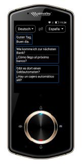 simvalley MOBILE Mobiler Echtzeit-Sprachübersetzer TTL-110, 75 Sprachen, mit Kamera, 4G & WLAN