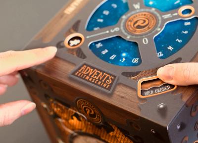 Advents Zeitmaschine mit Trüffel Pralinen von Peters