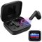 auvisio Kabellose In-Ear-Kopfhörer IHS-470.bt mit Touchscreen-Ladecase & Noise-Cancelling