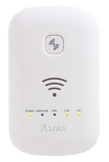 7links Dualband-WLAN-Repeater, Access Point & Router, 1.200 Mbit/s, WPS-Taste