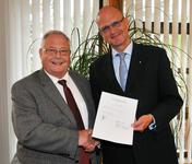 Heinz Hammermeister und Hauptgeschäftsführer Dr. Joachim Eisert / Foto: Handwerkskammer