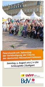 Einladung zur Chartafeier in Stuttgart 2017