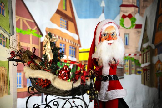 Der Weihnachtsmann mit  Schlitten.JPG