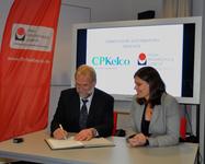 GF Heiko Goetsch, CP Kelco und FH Präsidentin Dr. Muriel Helbig im CIB