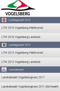 Screenshot Wahl-App