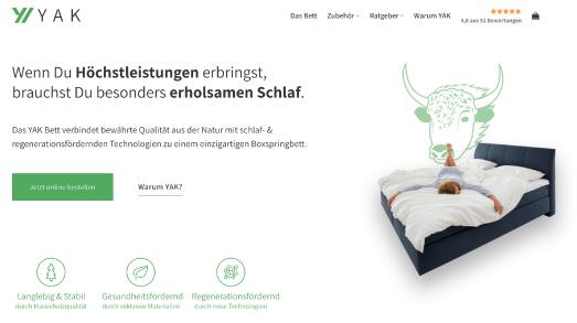 Screenshot des neuen Shops