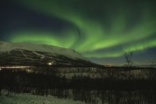 Silvesterurlauber träumen beim Anblick tanzender Nordlichter