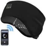 auvisio 4in1-Schlafkopfhörer OHS-430.sleep, Augenmaske, Stirnband & Freisprecher, Bluetooth
