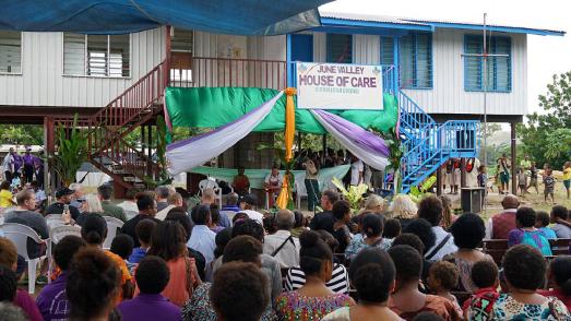 Eröffnungszeremonie des Schutzhauses "House of Care" für Betroffene häuslicher und sexueller Gewalt in Papua-Neuguinea