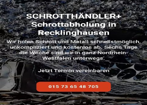 Die Schrottabholung Recklinghausen ist darauf spezialisiert, Schrott beim Kunden abzuholen.jpg
