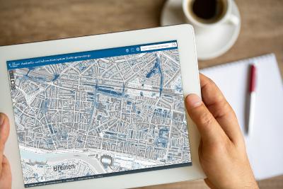 Online immer verfügbar: das neue Starkregen-Vorsorgeportal der Stadt Bremen