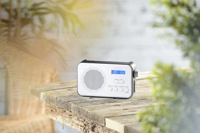 VR-Radio Mobiles Akku-Digitalradio DOR-215 mit DAB+ & FM, Wecker, Bluetooth 5, 8 Watt
