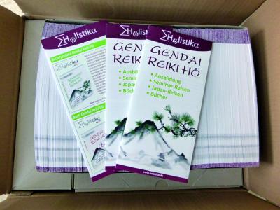 Die neuen Flyer für Ausbildungen in der Gendai Reiki Hō sind angekommen.