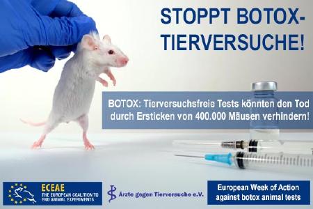 Gefordert: Die Streichung der grausamen Botox-Tierversuche aus dem Europäischen Arzneibuch