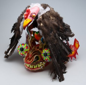 Maske mit Condor - René Flores  Bolivien  1997 - Sammlung Tropenmuseum.jpg
