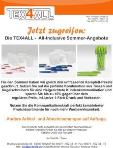 Jetzt zugreifen: Die TEX4ALL - All-Inclusive Sommer-Angebote