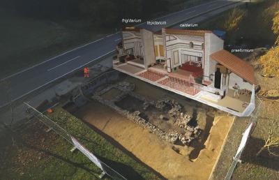 In Schlögen lädt ein außergewöhnlich gut erhaltenes römisches Bad zum Eintauchen in die antike Welt von Architektur, Technik und Lebensfreude ein. Foto: obx-news/Land Oberösterreich