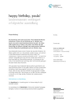 Pressemitteilung Happ Birthday Paula!  Ausstellung wird verlängert.pdf