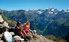 Pause auf dem Bärentrek, Schweiz