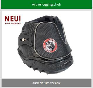 Der Active Joggingschuh bei Hufschuhanzieher