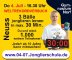 Der weltweit größte Jonglierkurs mit mind. 1.000 Tln. wird am 4.Juli in Neuss stattfinden