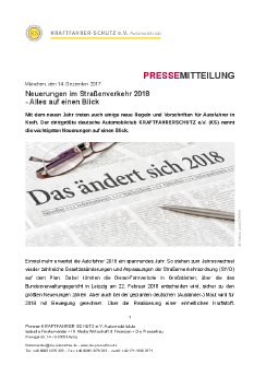 PM KRAFTFAHRER-SCHUTZ E_V_Neuerungen im Straßenverkehr 2018.pdf