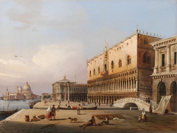 Grubacs, Carlo, Der Dogenpalast in Venedig, um 1860 © Landesmuseum Hannover.jpg