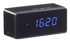 OctaCam Tischuhr mit Full-HD-Kamera, Wecker, Bewegungserkennung, IR-Nachtsicht