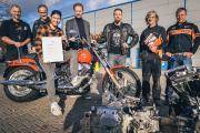 Übergabe der Harley-Davidson