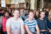 Rund 350 Studienanfängerinnen und -anfänger wurden in der Oberen Rathaushalle begrüßt
