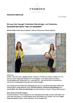 PM Silvaner liebt Spargel Fränkische Weinkönigin und Fränkische Spargelkönigin geben Tipps zu Sp.pdf