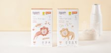 Löwenzahn Organics' Demeter Baby Porridge jetzt in neuer, umweltfreundlicherer Verpackung zu besserem Preis und mit mehr Inhalt.