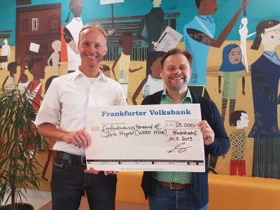 Musiker Arne Kopfermann spendet an World Vision