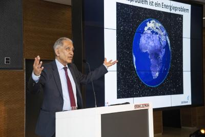 Prof. Dr. Mojib Latif sprach in seinem Impulsvortrag über den Klimawandel