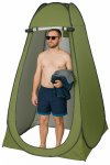 Semptec Urban Survival Technology Tragbares Pop-Up-Dusch-, Toiletten- und Umkleide-Zelt, grün