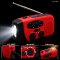 auvisio Kurbel-Notfallradio DOR-810 mit Taschenlampe und Solarladung, 2.000 mAh