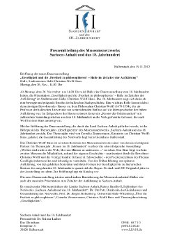 2012-11-19 Neuer�ffnung der Dauerausstellung zum 18. Jahrhundert in Halle, Pressemitteilung.PDF