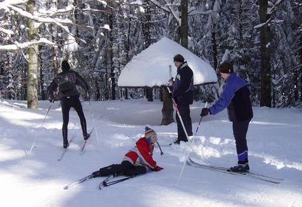 Skikurs im Hotel in Bayern