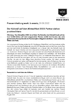 Pressemitteilung werk b events - Der Kuhstall auf dem Altstadtfest 2022 Partner ziehen positive.pdf