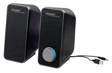 auvisio Stereo-Lautsprecher MSX-180 mit USB-Stromversorgung, 24 Watt, 3,5-mm-Klinke