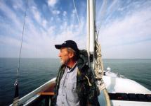 Rollo Gebhard auf dem Schwarzen Meer (Fotocredit: ©Angelika Gebhard)