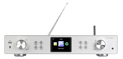 VR-Radio Digitaler WLAN-HiFi-Tuner IRS-711.HiFi mit Internetradio, DAB+, UKW, MP3, Alu-Optik