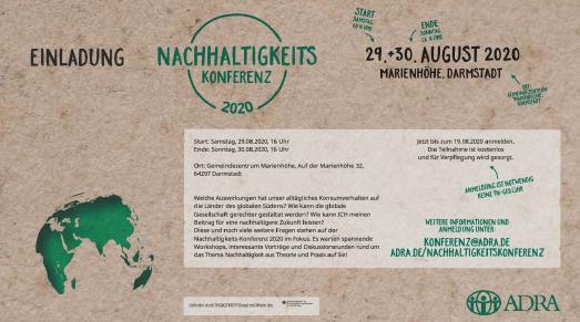 Einladung zur Nachhaltigkeitskonferenz