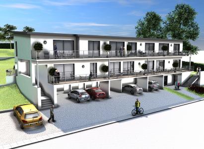 Das Neubauprojekt in Iserlohn vereint eine Senioren-WG und Penthouse-Wohnungen unter einem Dach (Bild/Entwurf: Dipl.-Ing. Architekt E. Schichtel)