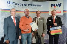 v.l.n.r.: Präsident Alois Jöst, Walter Seiler, die Vizepräsidenten Klaus Hofmann und Martin Sättele / Quelle: Thomas Rittelmann