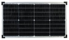 revolt Mobiles Solarpanel mit monokristallinen Zellen, 60 Watt, silber