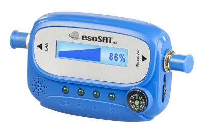esoSAT Digitaler Satelliten-Finder mit Kompass, LCD-Display und Tonsignal