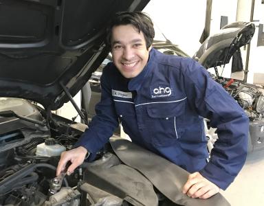 Ali Vogler ist nach seiner Flucht nun in Sicherheit und schließlich in seinem Traumberuf angekommen / Foto: pr