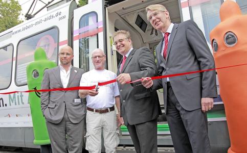 Stadtbahn wirbt für "gesunden" Umgang mit Aids