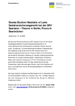 20200715_DRV Saarland_duales Studium_Bachelor of Laws  Sozialversicherungsrecht.pdf